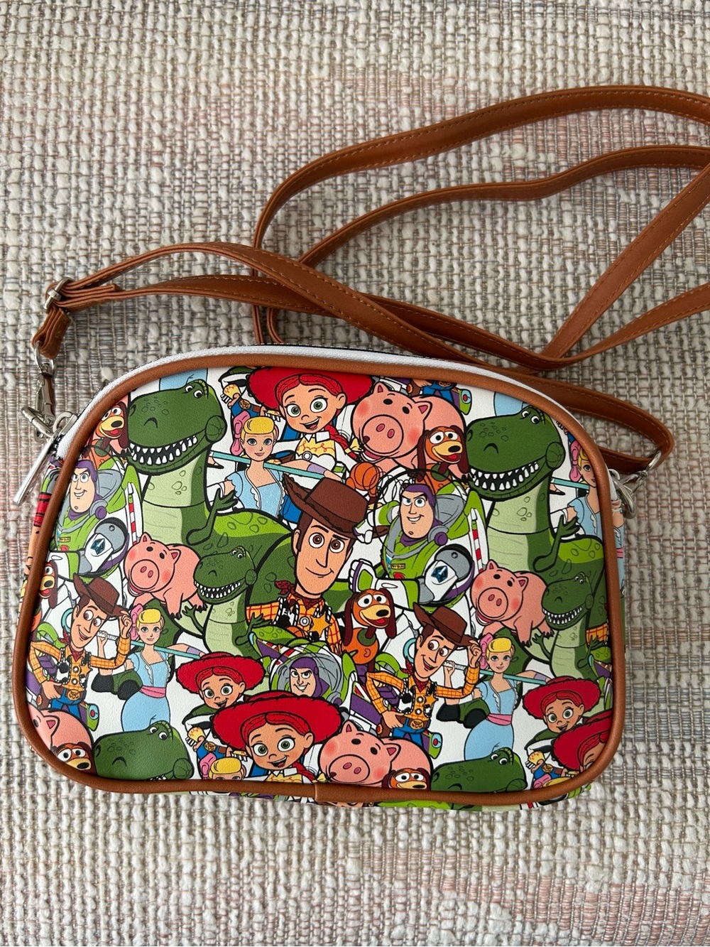 New Disney Pixar Toy Story Characters Stacked Crossbody Bag Sold Out -Box Lunch - Picture 3 of 8